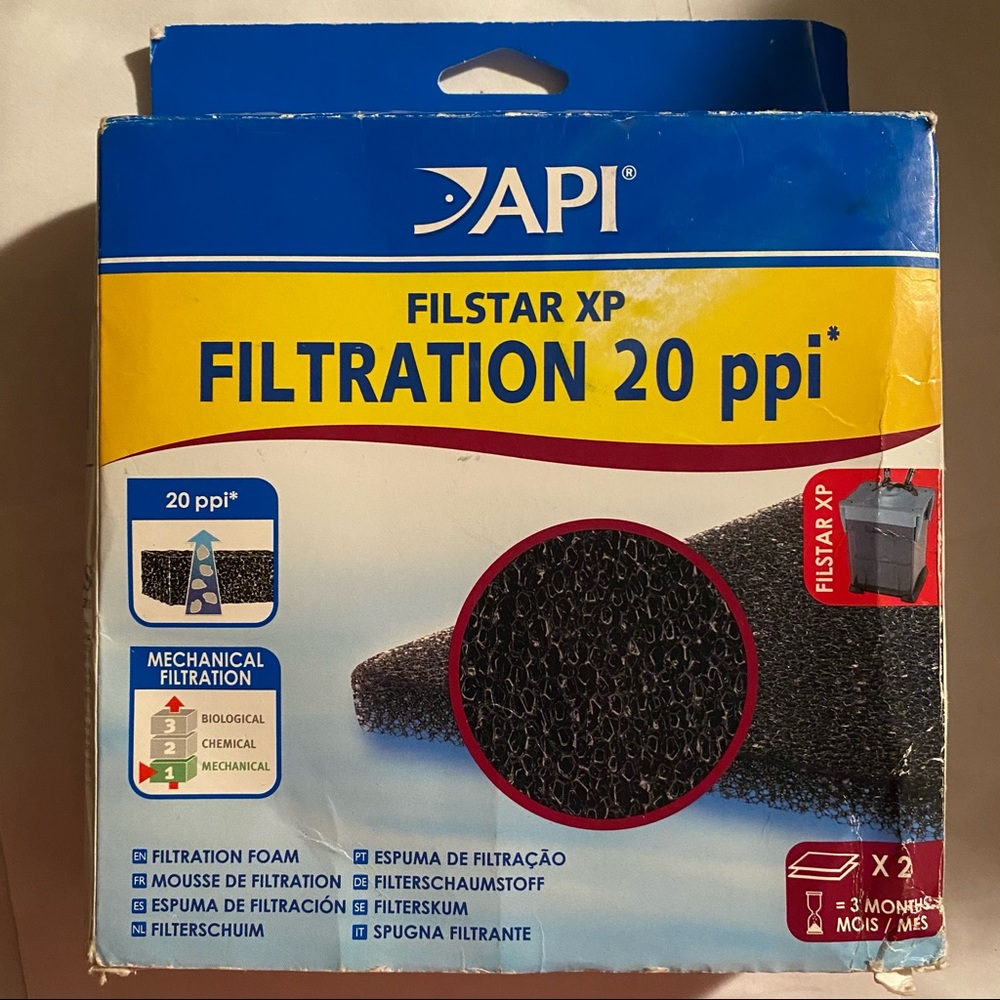 API Filstar XP Filtration 20 ppi Aquarium Filtration Pads